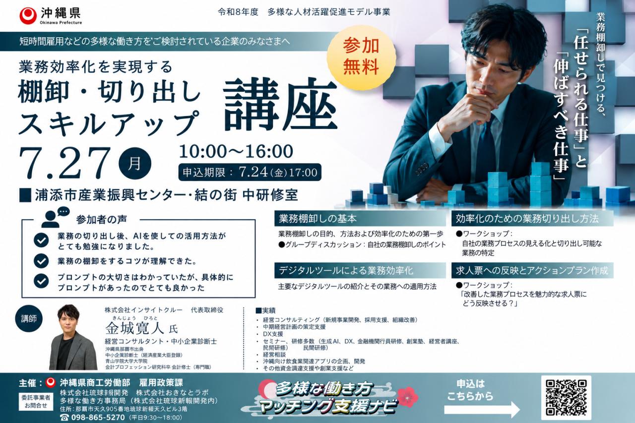 業務棚卸・切り出しスキルアップ講座